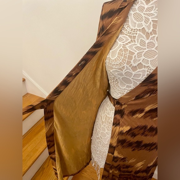 Diane Von Furstenberg Palace Tiger Wrap Dress - Picture 6 of 13